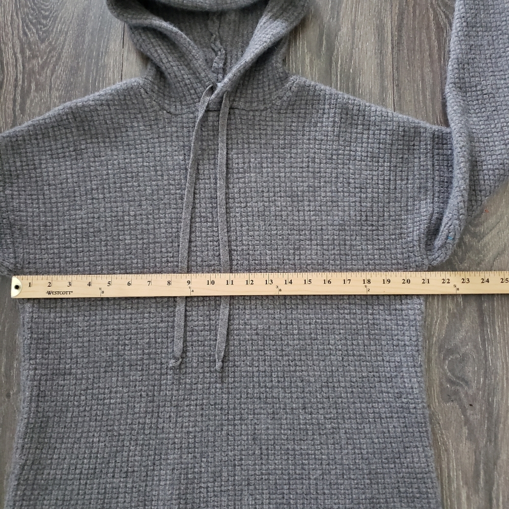 Castanea Brook Lunar 100% Casmere Hoodie Sweater Womens Medium Grey - Picture 7 of 7